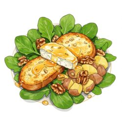 Salade chèvre chaud