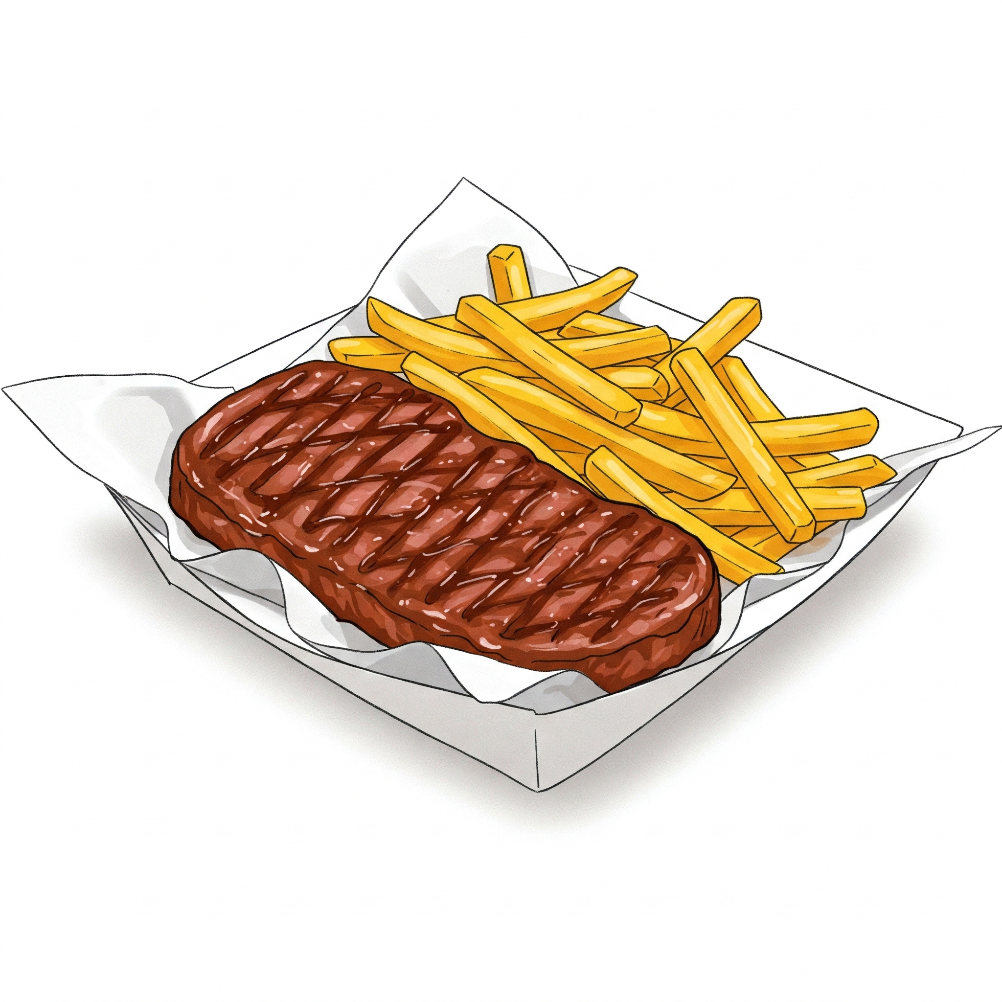 Steak haché frites