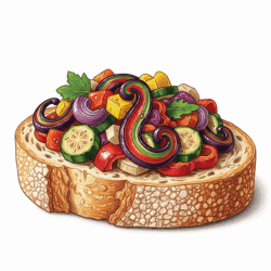 Bruschetta ratatouille